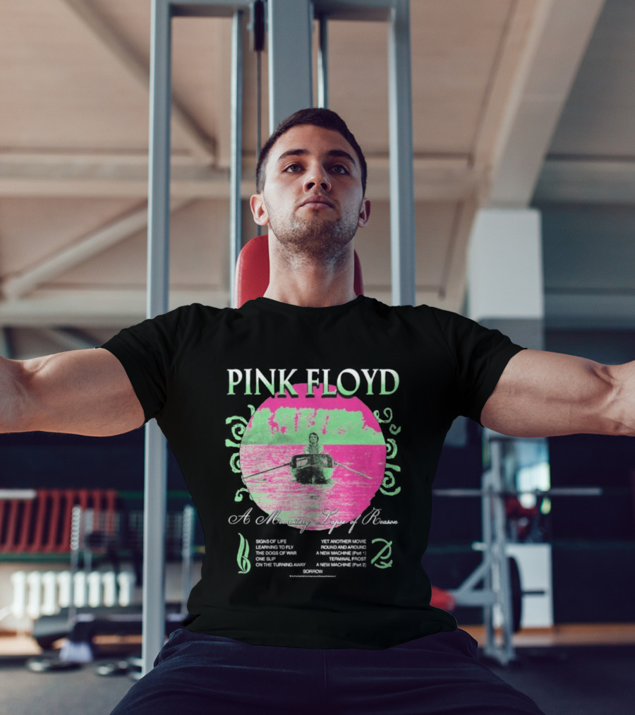 Pink Floyd A Momentary Lapse Of Reason Neon Rowing Scene T-Shirt