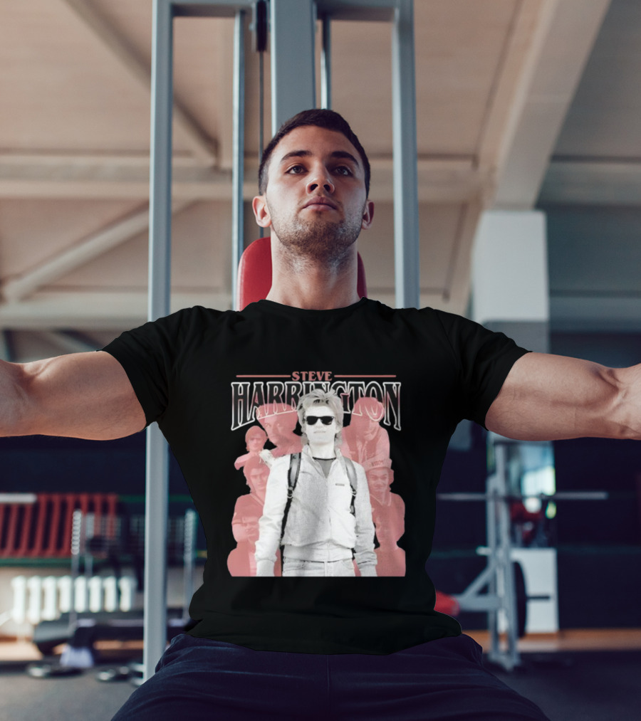 Steve Harrington Iconic Stranger Things Character Collage T-Shirt