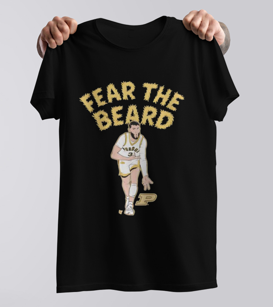 Purdue Basketball Fear The Beard Braden Smith Number 3 T-Shirt