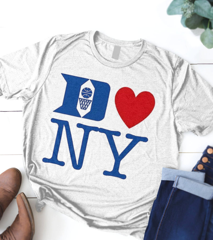 Duke Heart NY Basketball Symbol T-Shirt