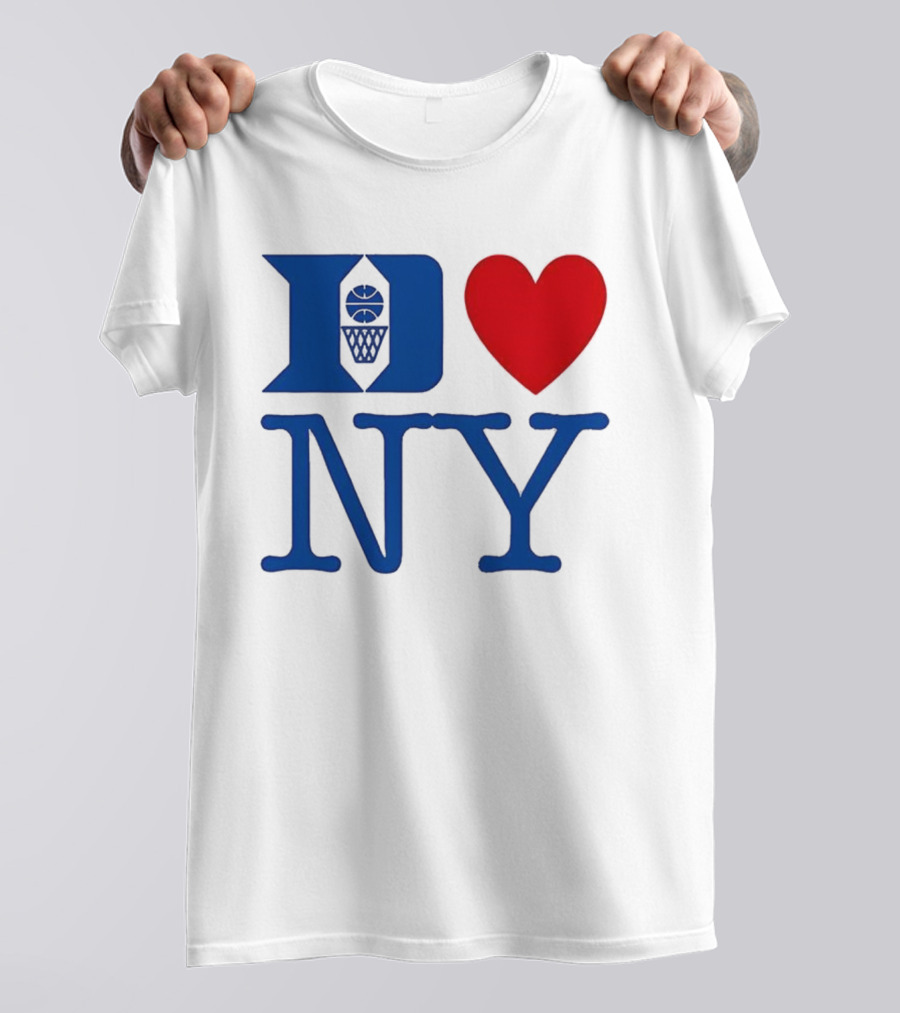 Duke Heart NY Basketball Symbol T-Shirt