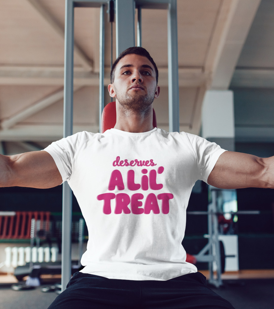 Dunkin’ Donuts Deserves A Lil’ Treat Fun Slogan T-Shirt