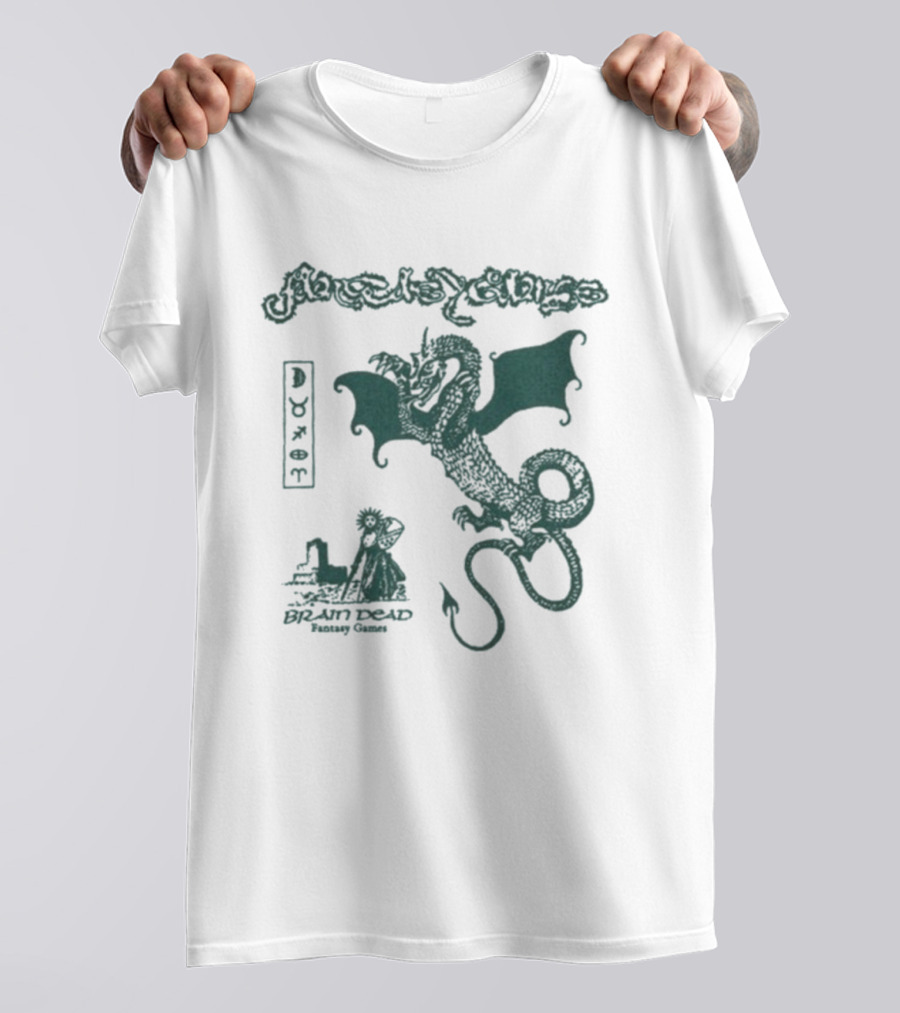 Fantasy Games Brain Dead Wyrm Dragon Collaboration T-Shirt