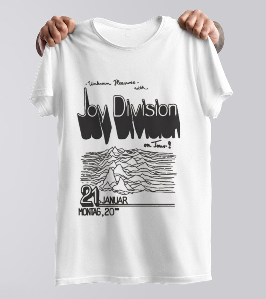 Joy Division Unknown Pleasures Tour 2025 21 Januar Montag 20 T-Shirt