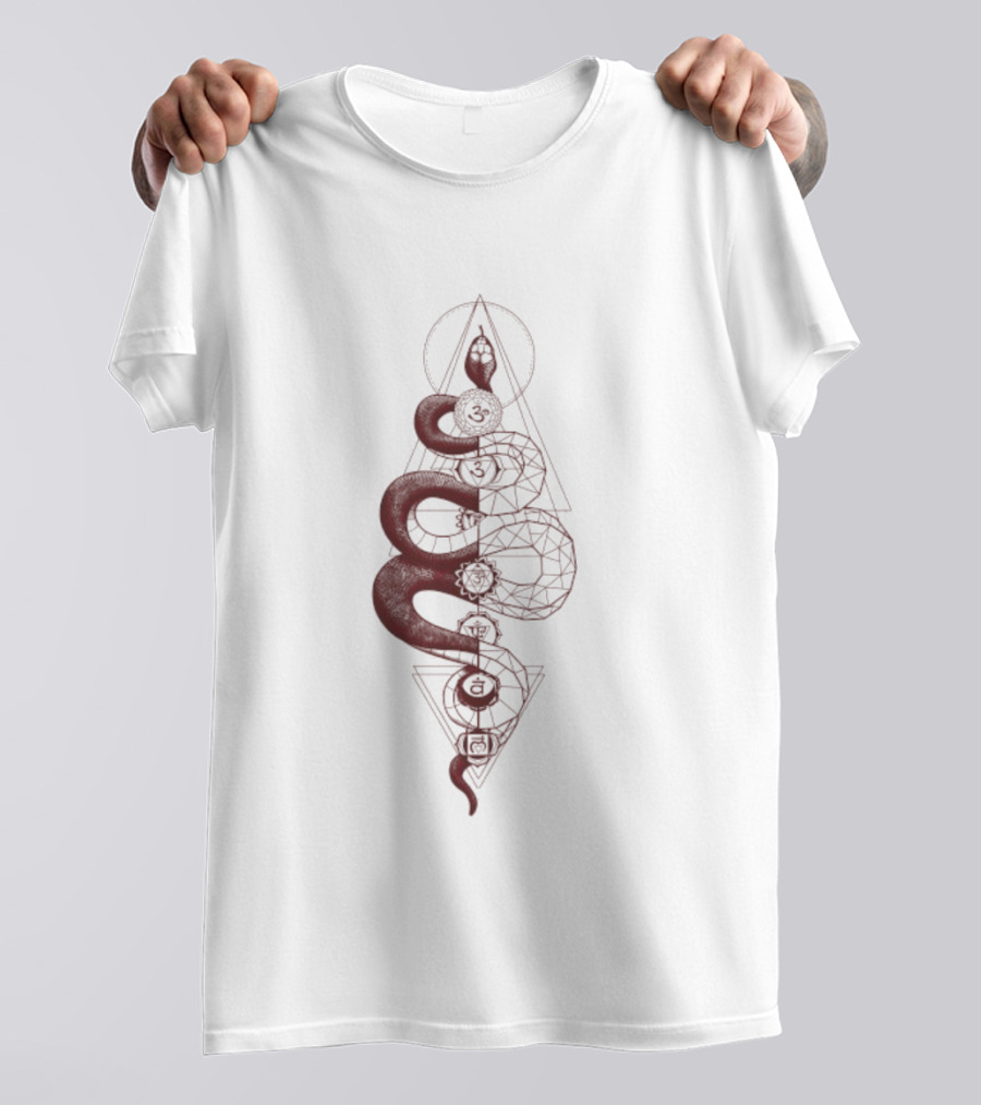 Kundalini The Brahmman Serpent Geometry Symbol T-Shirt