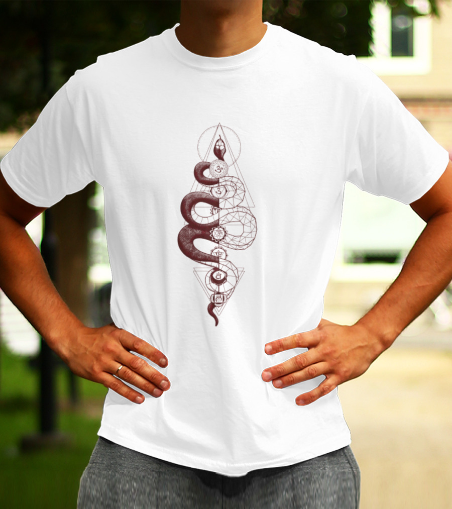 Kundalini The Brahmman Serpent Geometry Symbol T-Shirt