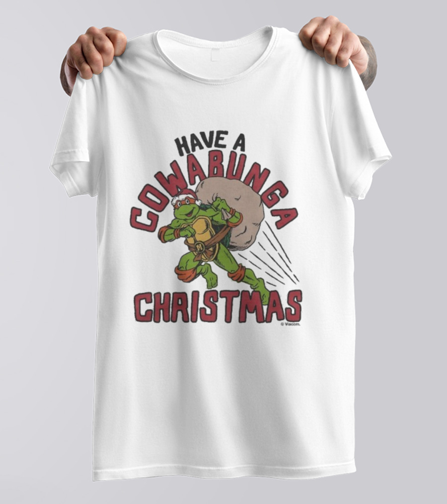 Teenage Mutant Ninja Turtles Have A Cowabunga Christmas Santa Raphael T-Shirt