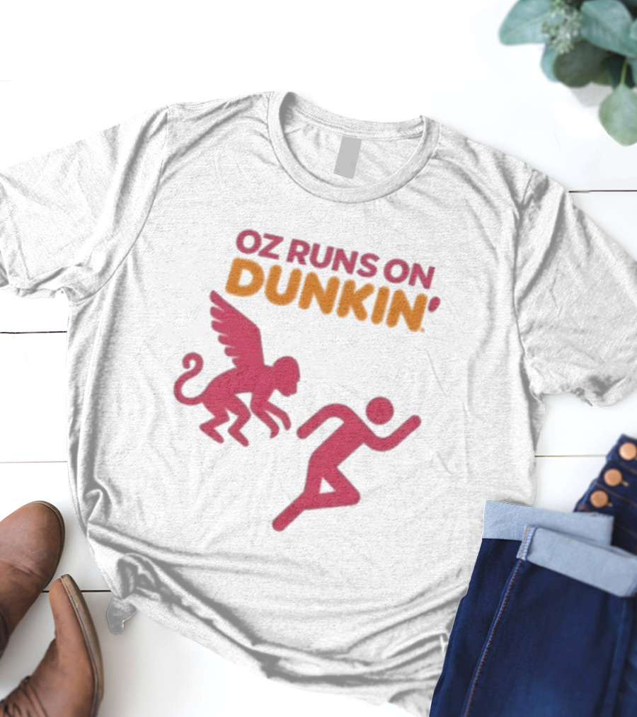 Wicked OZ Runs On Dunkin' Flying Monkey Chase T-Shirt