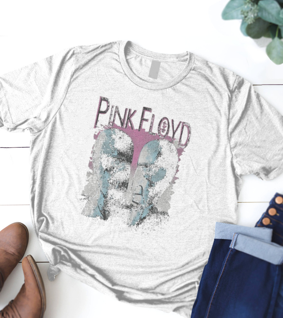 Pink Floyd Division Bell Album Cover Art Faces T-Shirt