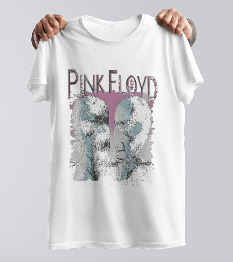 Pink Floyd Division Bell Album Cover Art Faces T-Shirt