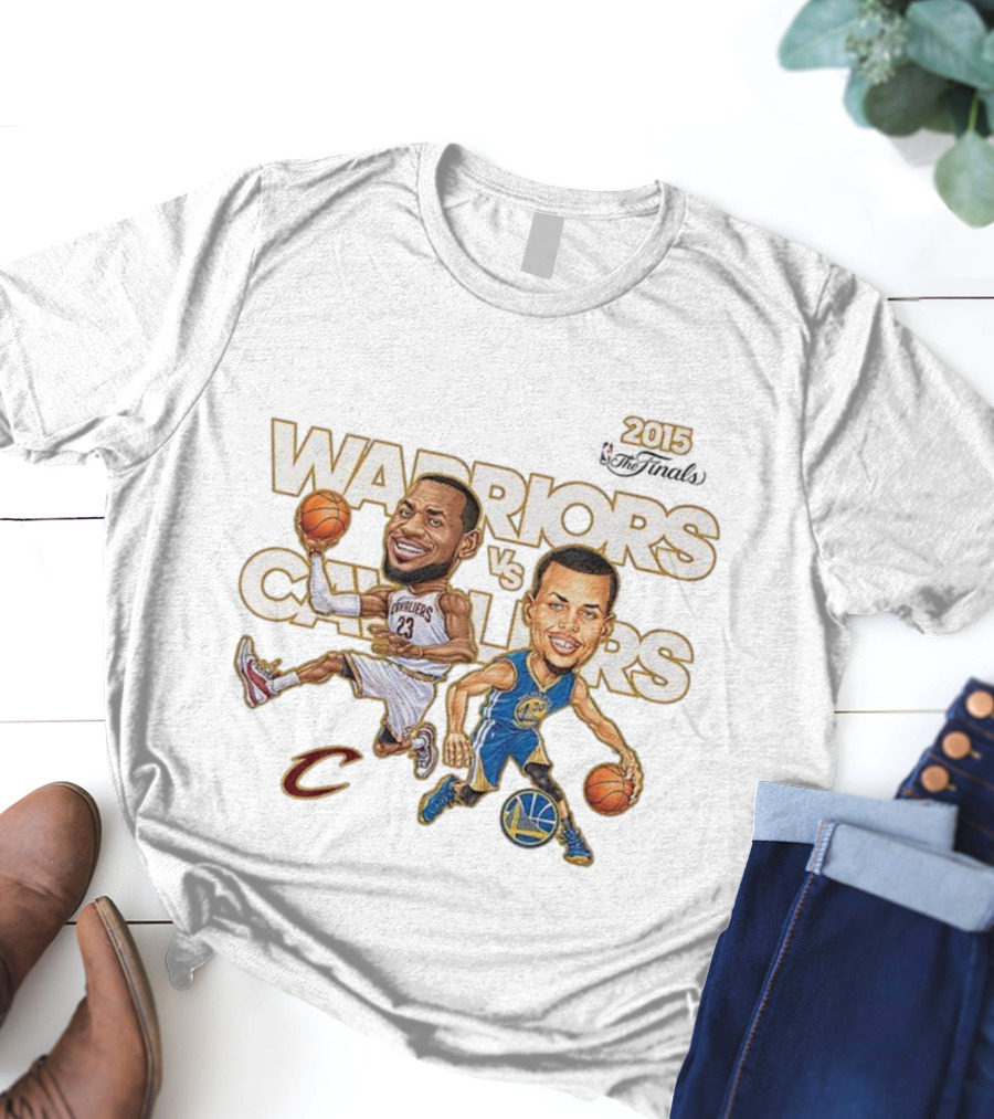 2015 Warriors Vs Cavaliers Stephen Curry LeBron James NBA Finals T-Shirt