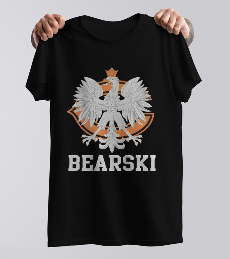 Chicago Bearski Polish Eagle Pride Football Icon T-Shirt