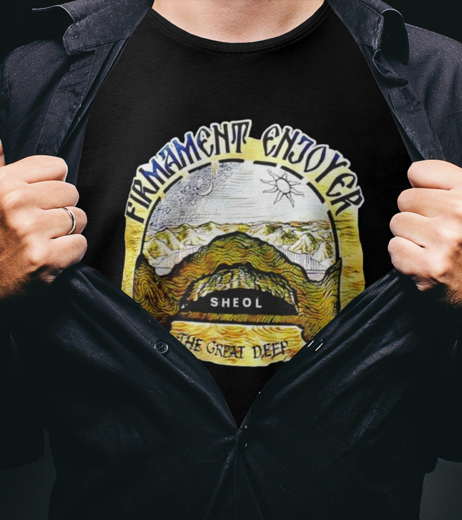 Firmament Enjoyer Sheol The Great Deep Sun And Moon Mountains T-Shirt