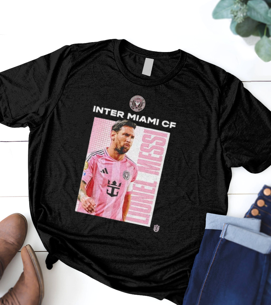 Inter Miami CF Lionel Messi Pink Jersey Program T-Shirt