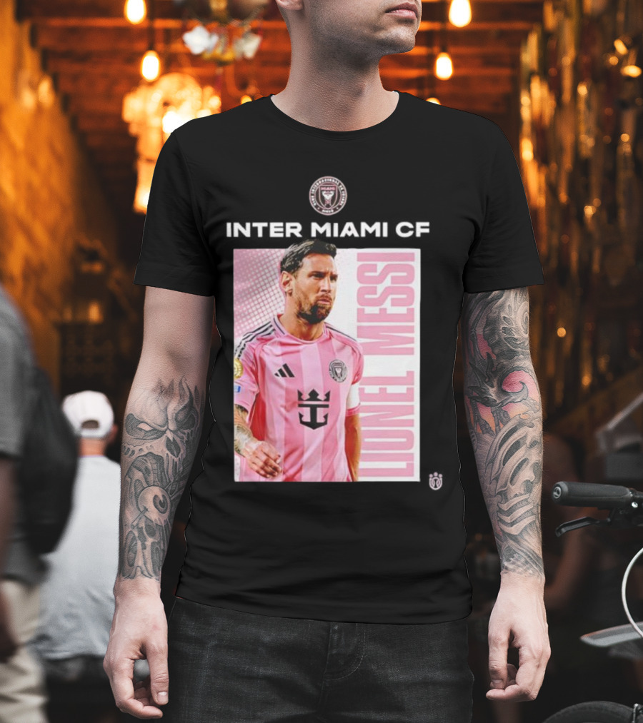 Inter Miami CF Lionel Messi Pink Jersey Program T-Shirt