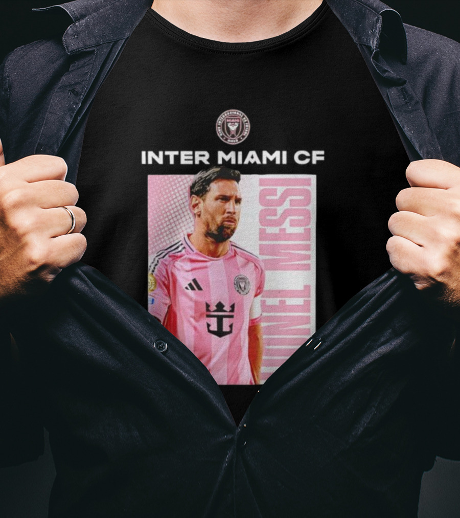 Inter Miami CF Lionel Messi Pink Jersey Program T-Shirt
