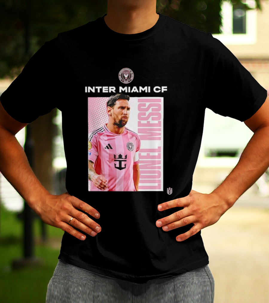 Inter Miami CF Lionel Messi Pink Jersey Program T-Shirt