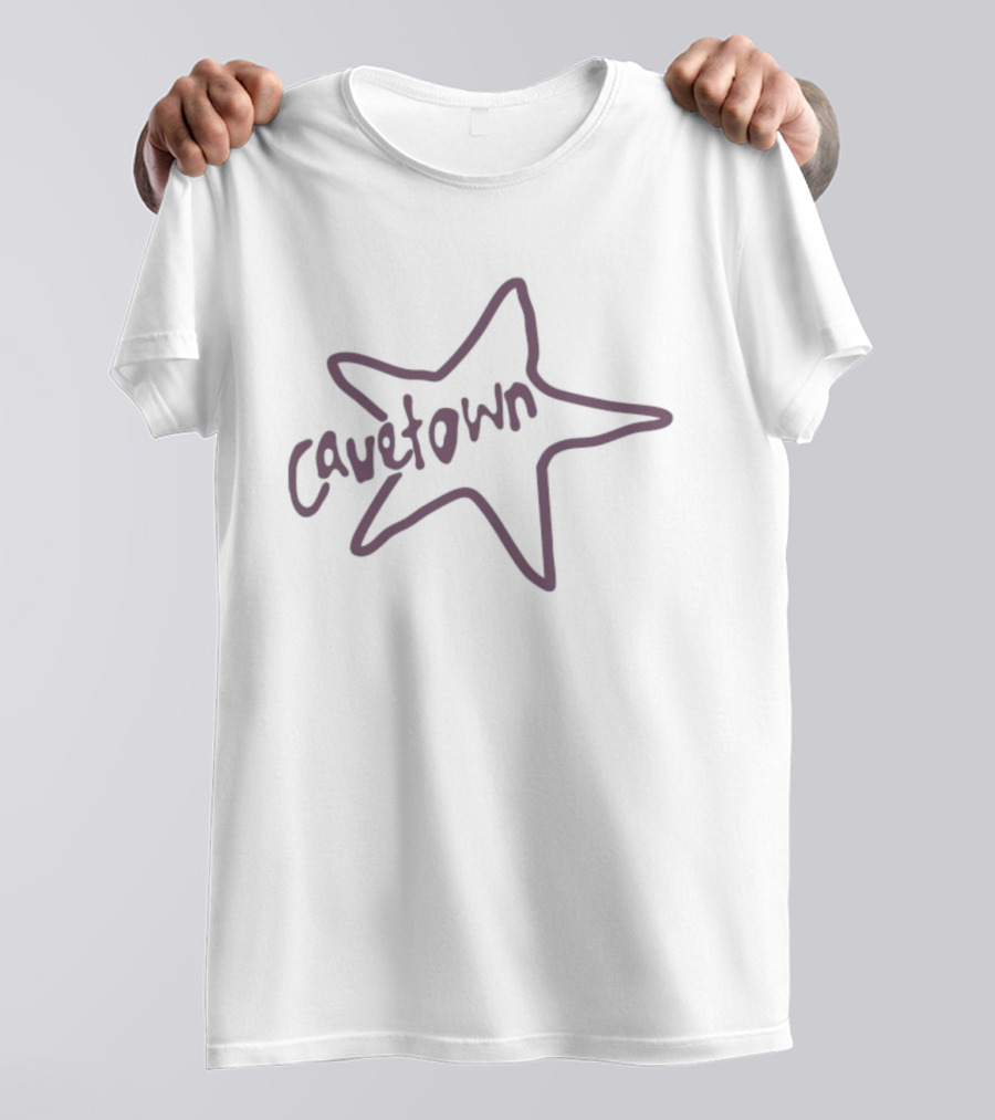 Cavetown Handwritten Star Outline Purple T-Shirt