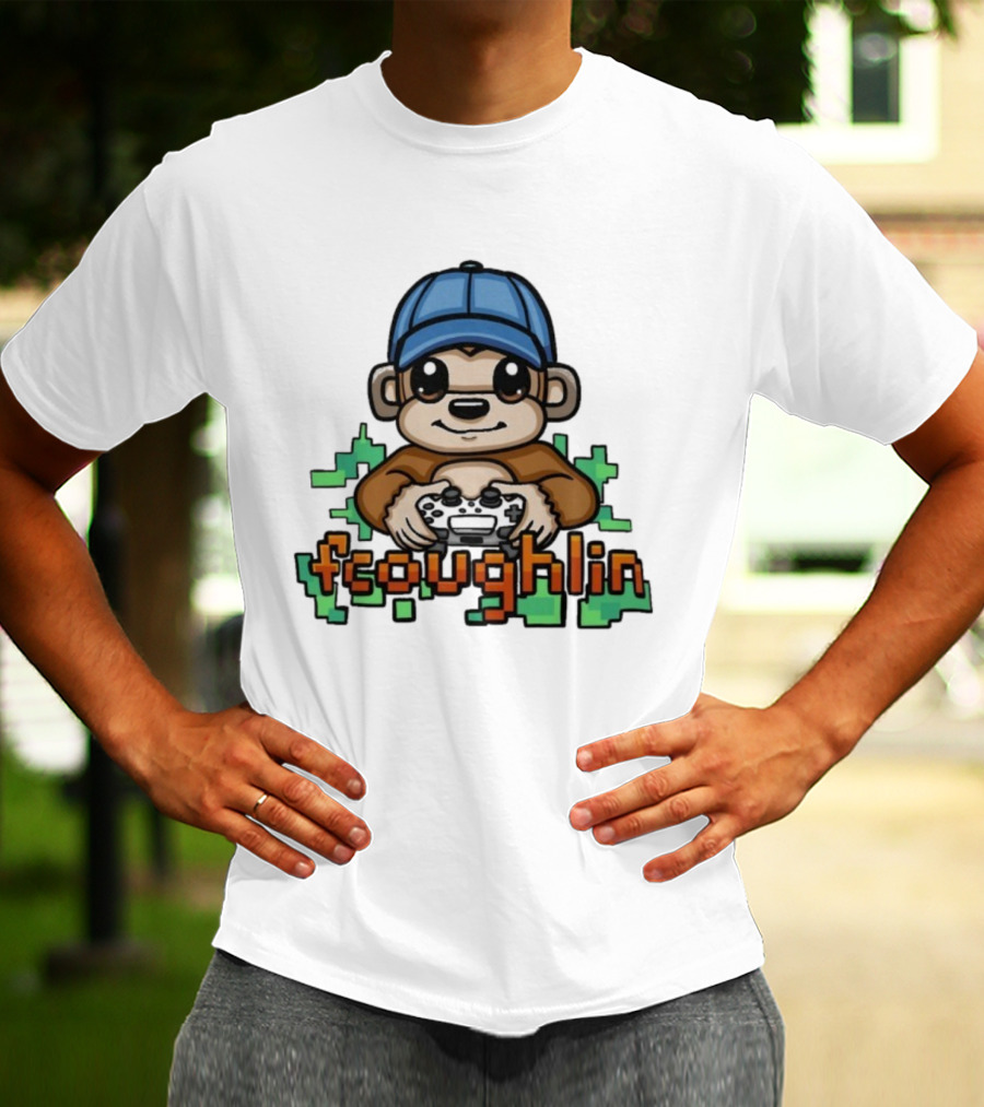 Fsoughlin Monkey Gamer Joystick Cap Gaming T-Shirt