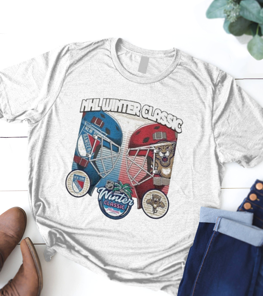 NHL Winter Classic 2026 Miami Florida Panthers New York Rangers Matchup T-Shirt