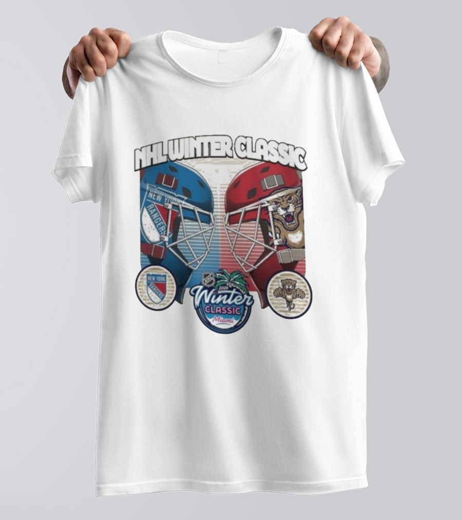NHL Winter Classic 2026 Miami Florida Panthers New York Rangers Matchup T-Shirt