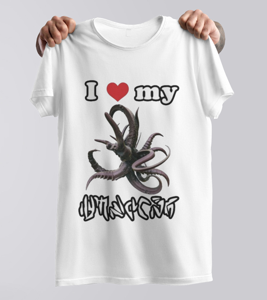 I Love My Tentacled Alien Creature T-Shirt