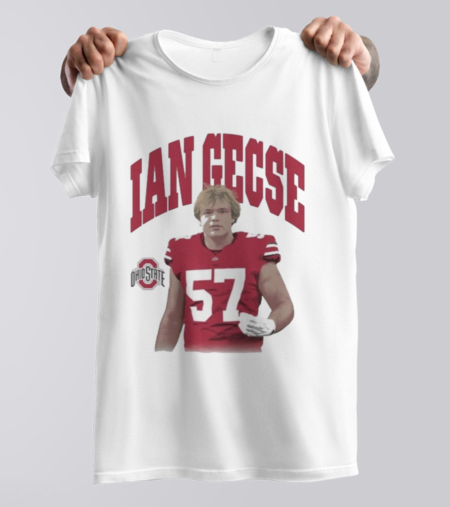 Ian Gecse Ohio State Buckeyes 57 Football Player T-Shirt