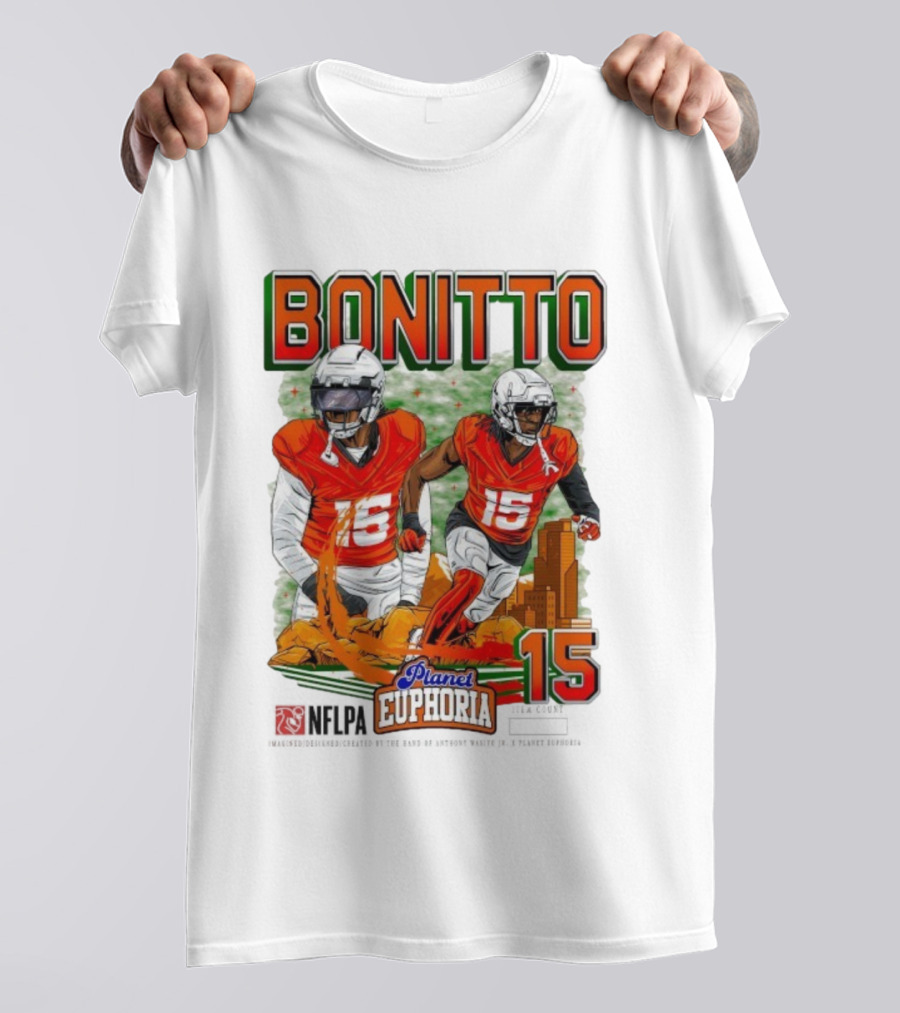 Bonitto Planet Euphoria NFLPA Player Number 15 T-Shirt