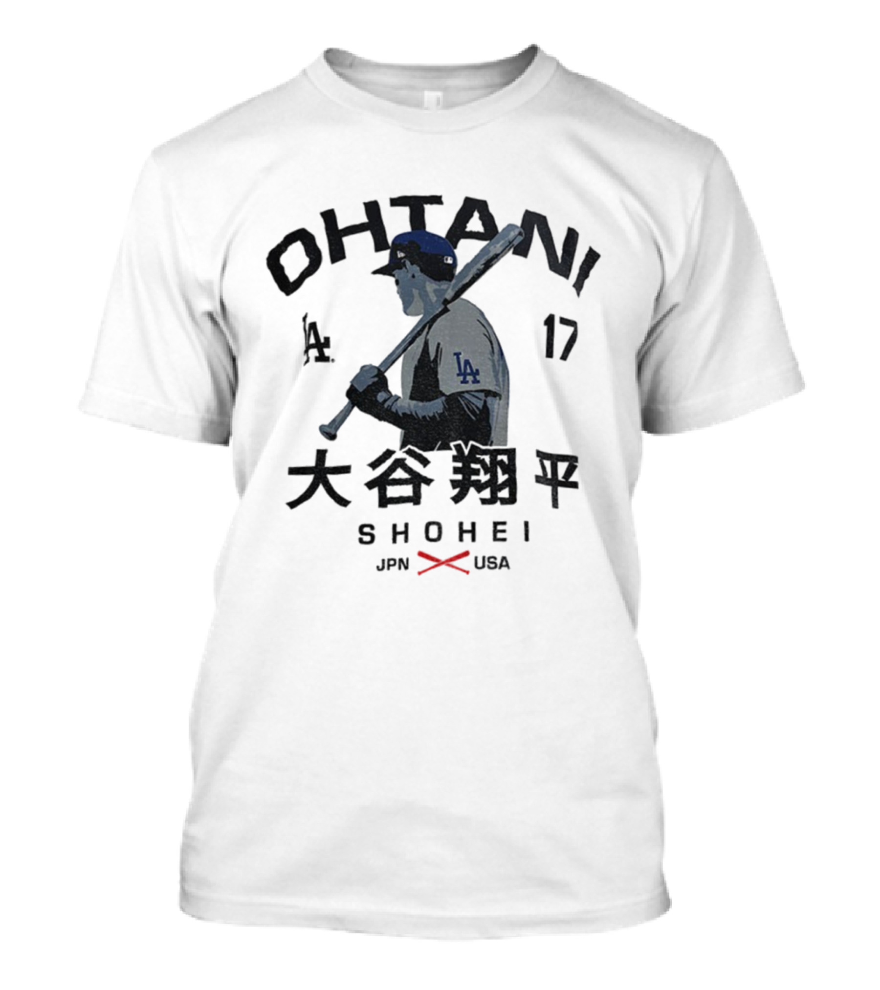 Los Angeles Blue Number 17 Ohtani Shohei JPN USA Baseball Vintage 2025 T-Shirt