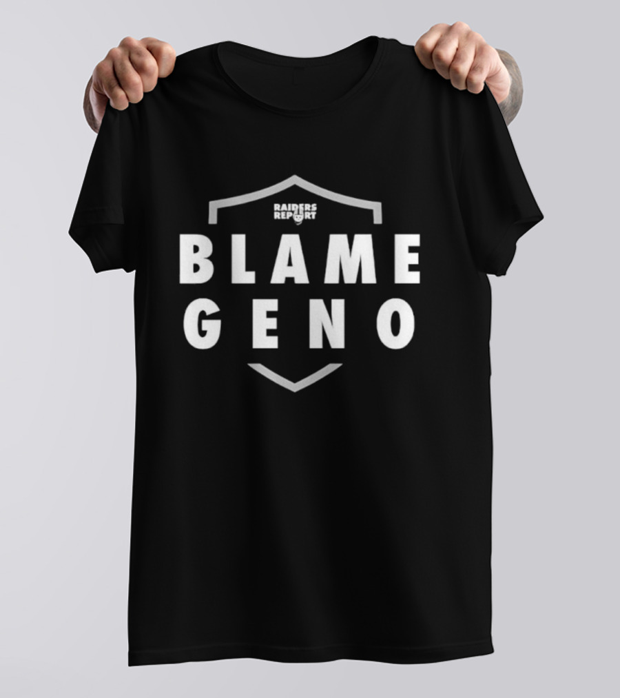 Las Vegas Raiders Blame Geno NFL Fan Tribute T-Shirt