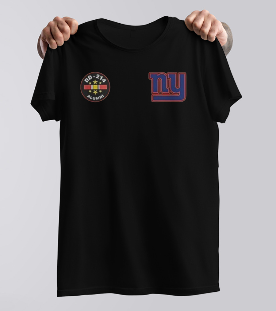 DD 214 Alumni New York Giants Never Underestimate A Commanders Fan T-Shirt