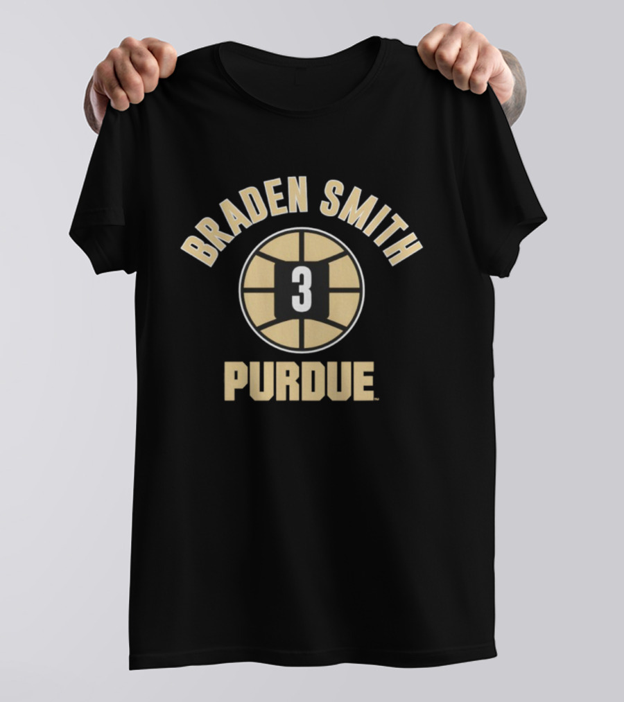 Braden Smith Purdue Basketball Number 3 T-Shirt