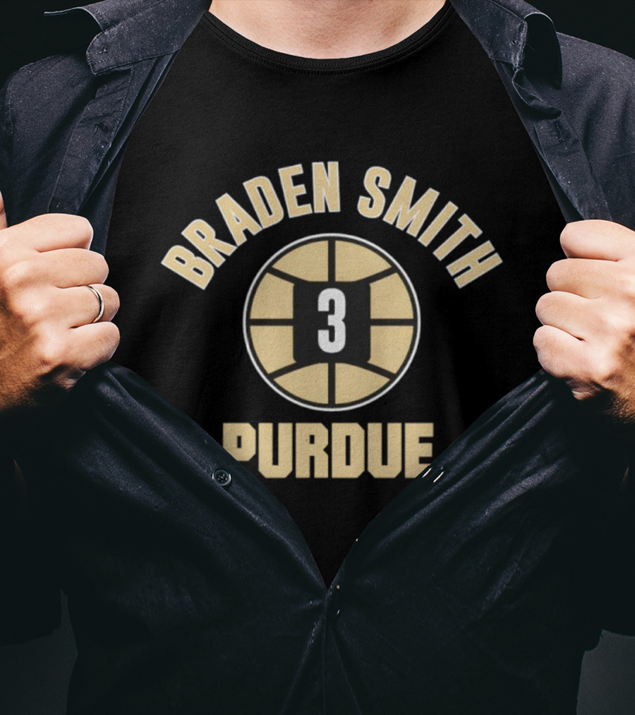 Braden Smith Purdue Basketball Number 3 T-Shirt