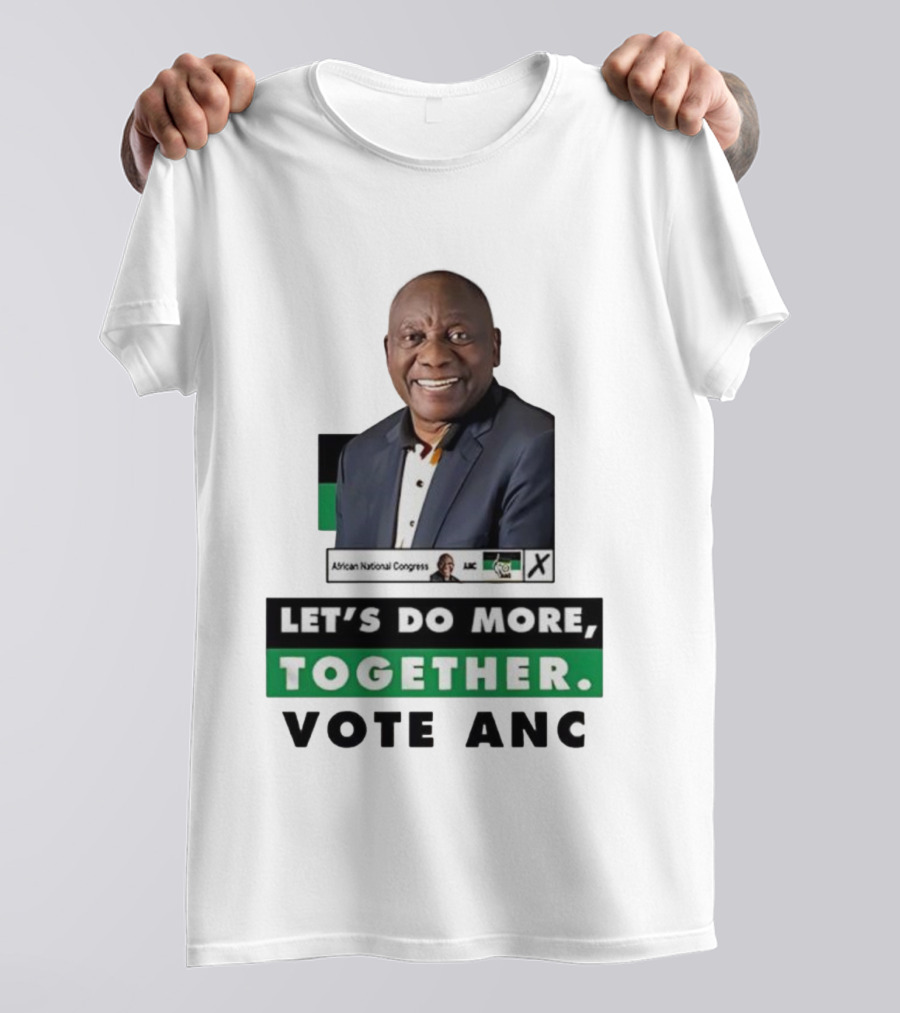 African National Congress Let's Do More Together Vote ANC T-Shirt