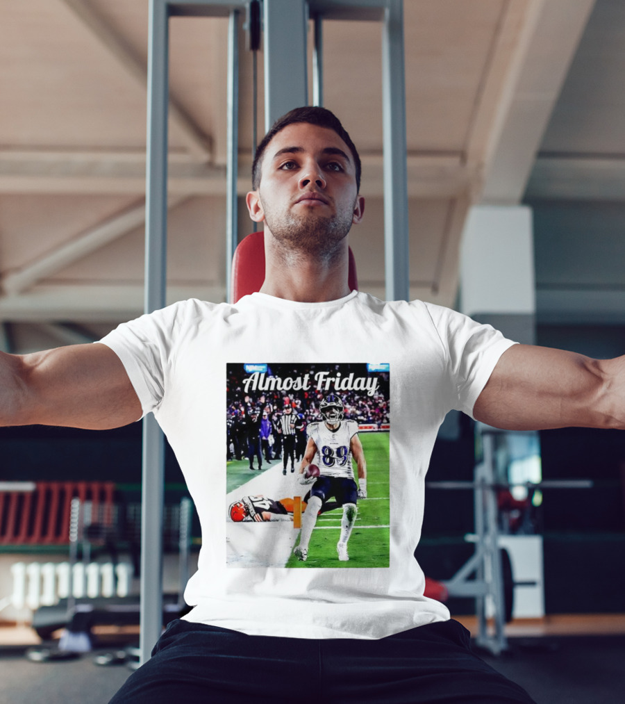 Almost Friday Mark Andrews Touchdown Celebration Ravens 89 T-Shirt
