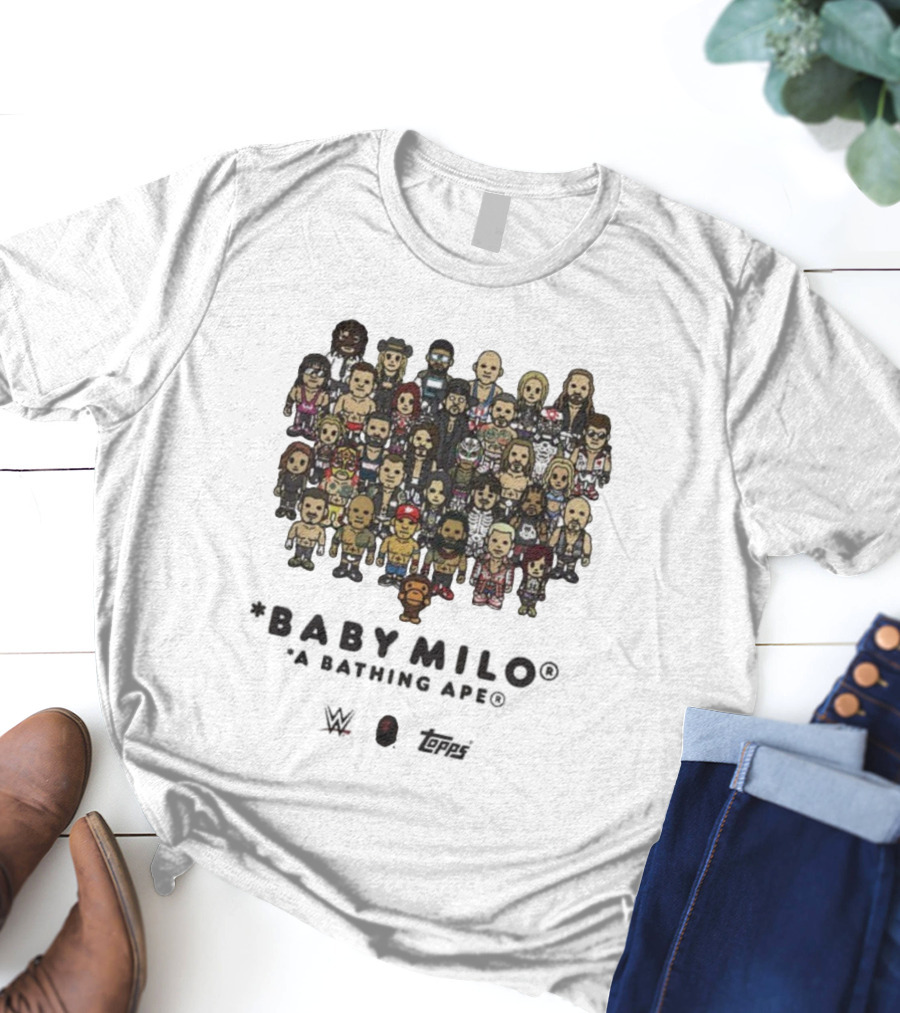 BABY MILO A Bathing Ape WWE X BAPE X TOPPS WWE Survivor Series 2025 T-Shirt