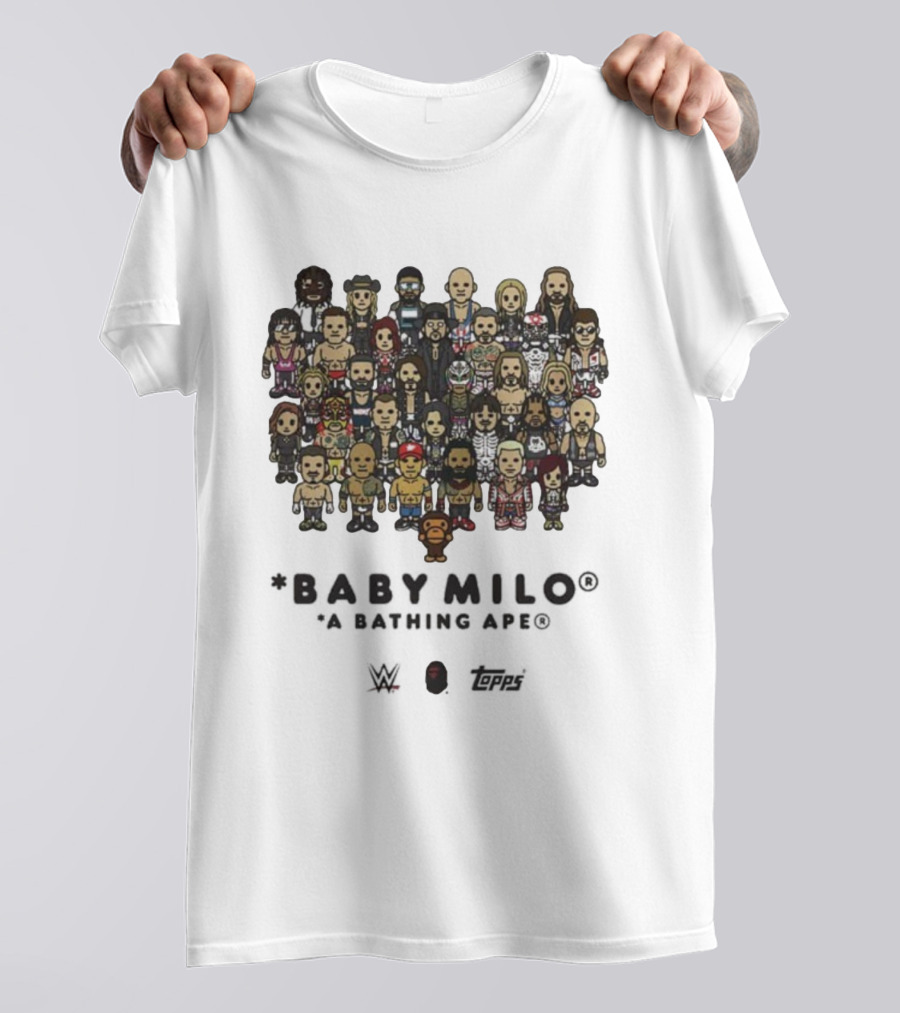 BABY MILO A Bathing Ape WWE X BAPE X TOPPS WWE Survivor Series 2025 T-Shirt