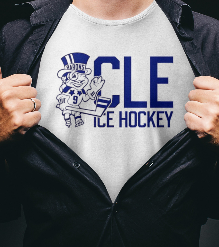 CLE Ice Hockey Top Hat Mascot 9 T-Shirt