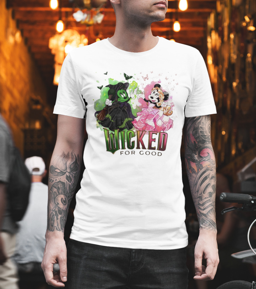 Wicked For Good Minnie Mouse Disney Mashup T-Shirt