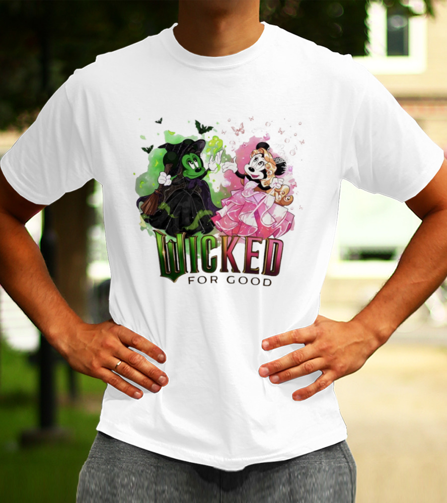 Wicked For Good Minnie Mouse Disney Mashup T-Shirt
