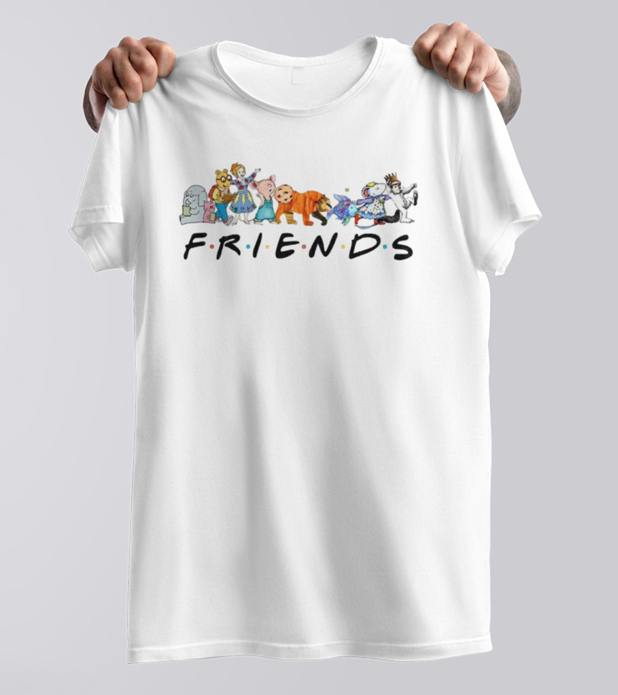 Friends Children's Book Characters I Still Read Kindergarten Teacher T-Shirt