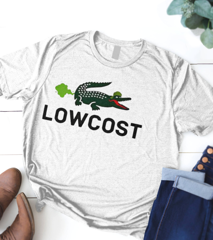 LOWCOST Crocodile With Green Puff And Red Mouth T-Shirt