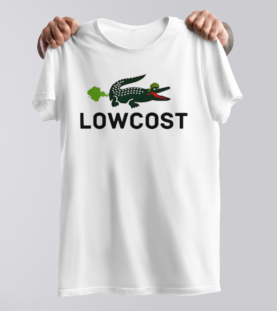 LOWCOST Crocodile With Green Puff And Red Mouth T-Shirt