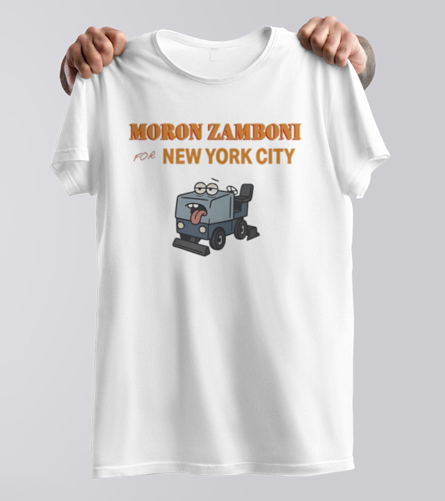 Moron Zamboni For New York City Cartoon Landmark T-Shirt