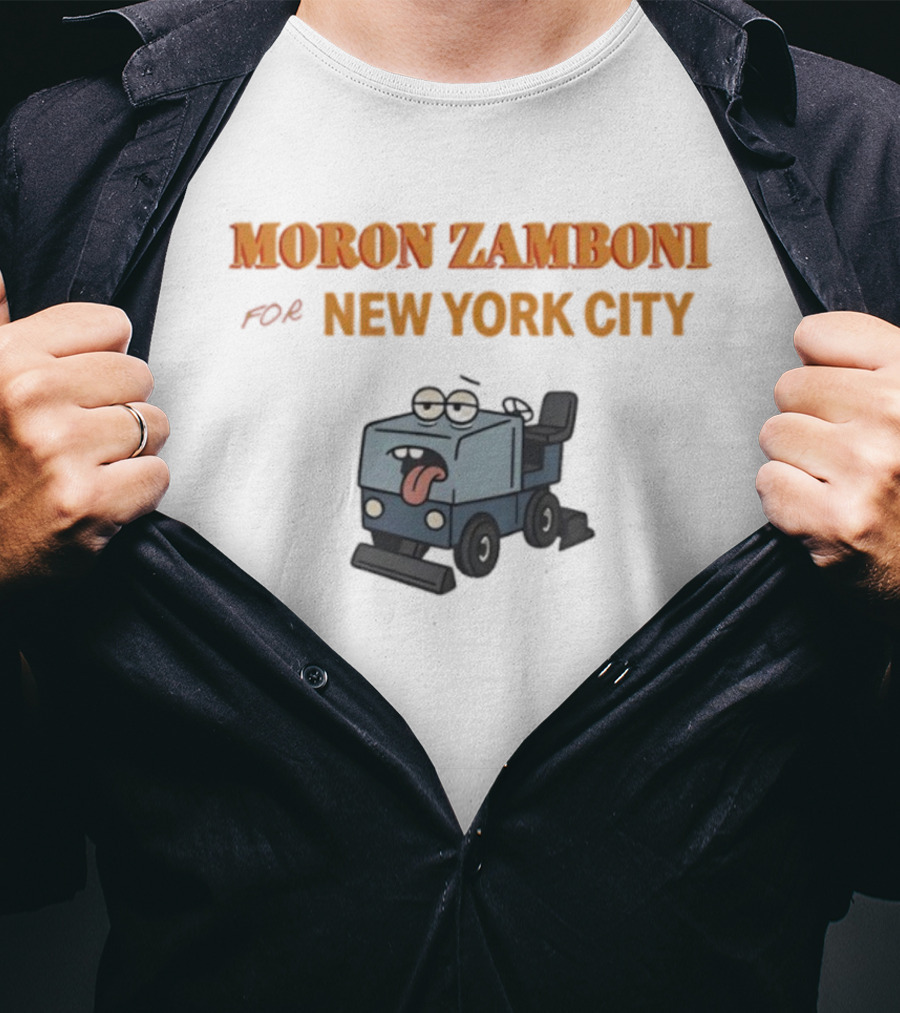 Moron Zamboni For New York City Cartoon Landmark T-Shirt