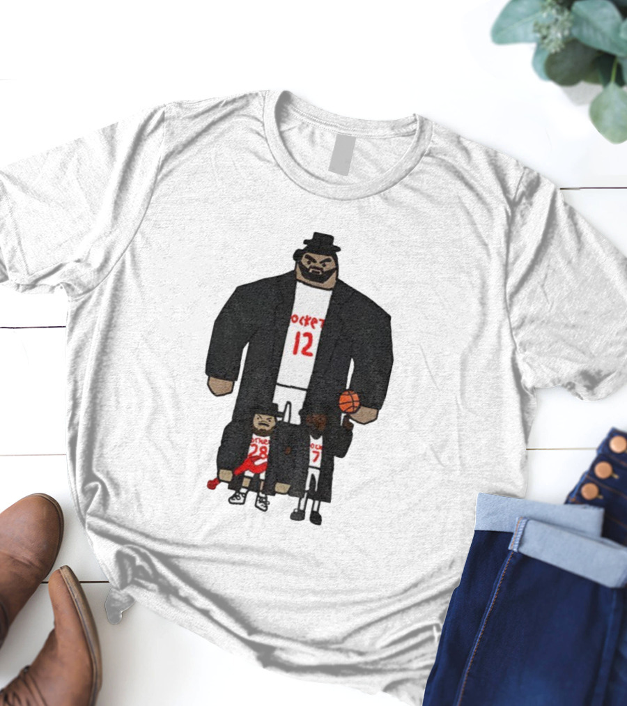 Steven Adams Alperen Şengün Kevin Durant Rockets 12 28 7 NBA Basketball T-Shirt