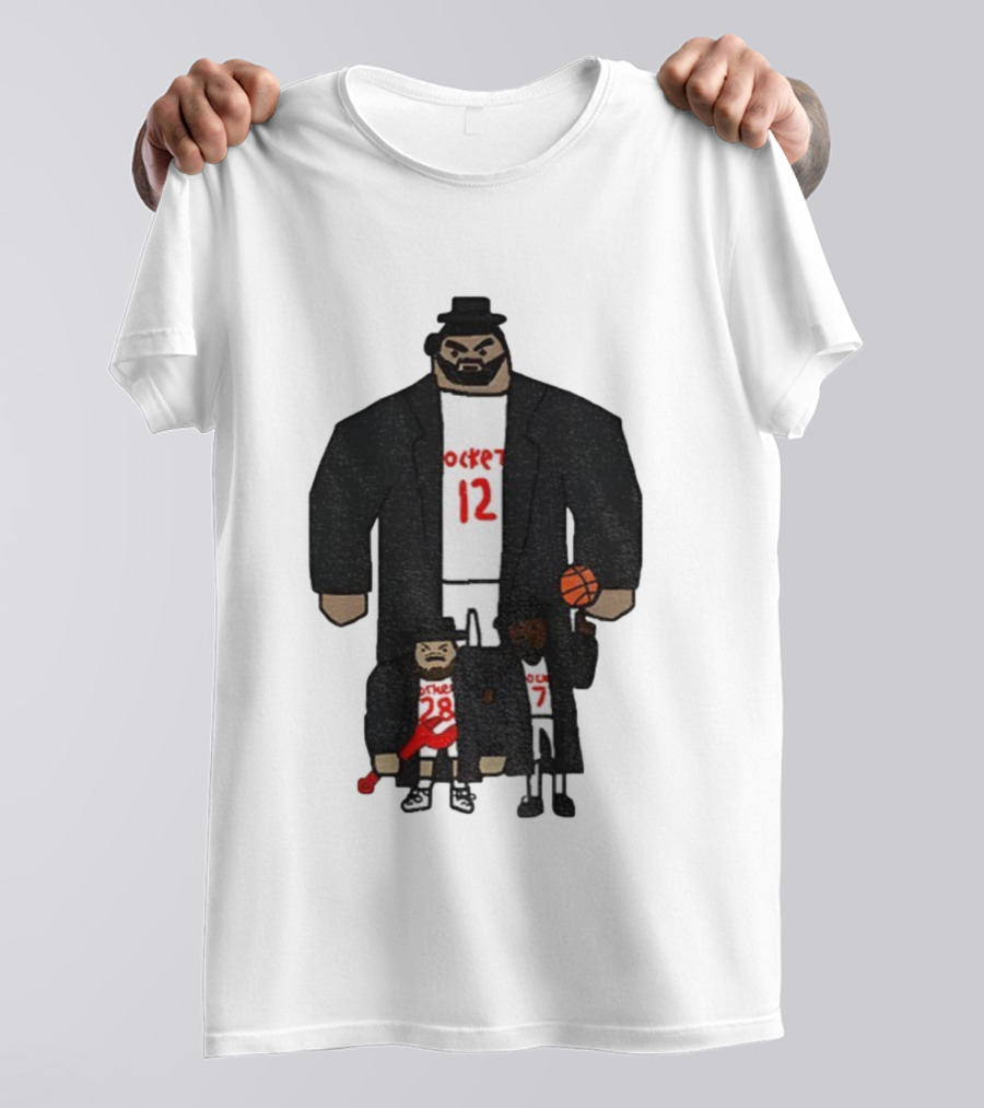 Steven Adams Alperen Şengün Kevin Durant Rockets 12 28 7 NBA Basketball T-Shirt