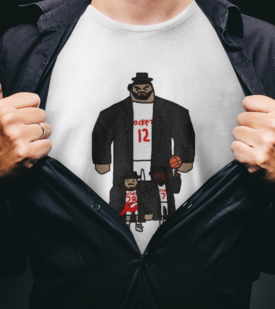 Steven Adams Alperen Şengün Kevin Durant Rockets 12 28 7 NBA Basketball T-Shirt