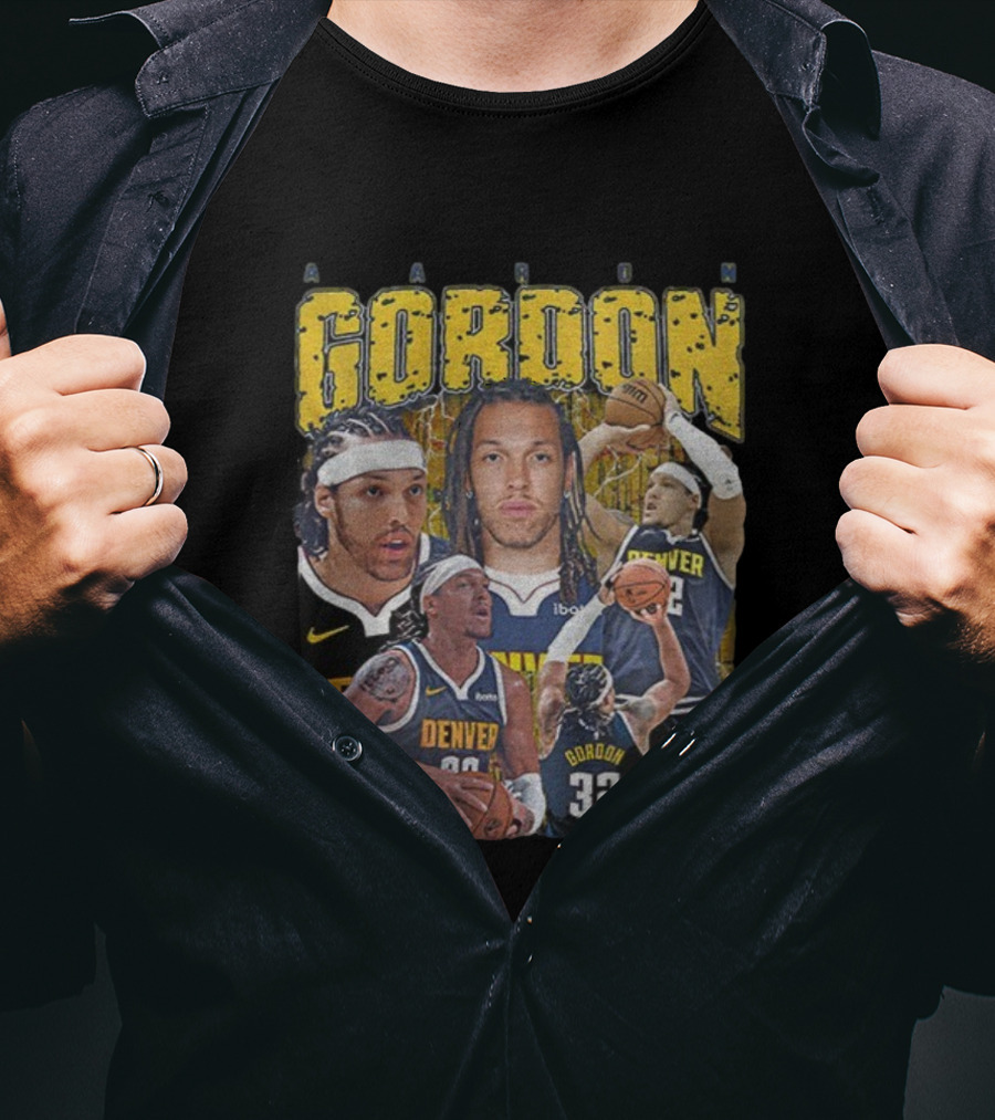 Aaron Gordon Denver Basketball MVP Highlights Plt என் 32 T-Shirt