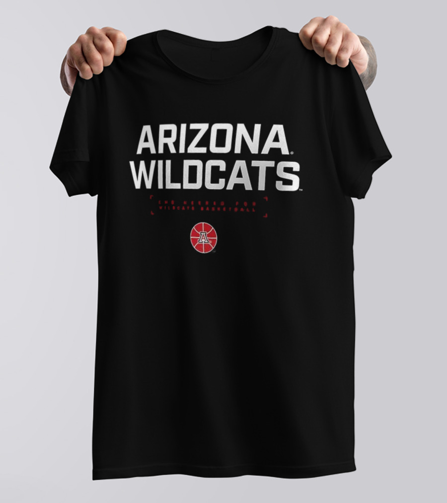 Arizona Wildcats 2025 Courtside Basketball Team A Logo T-Shirt